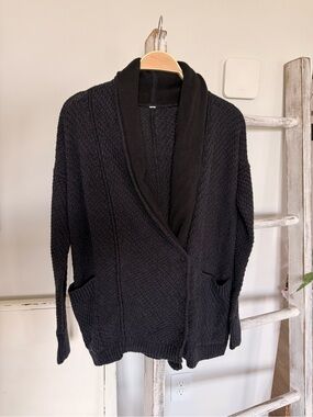 Lululemon Post Practice Cardigan Sweater Women's Size 8 Cozy Knit Winter Fall
